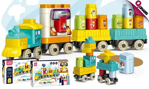 DIY Train Building Blocks for Kids!